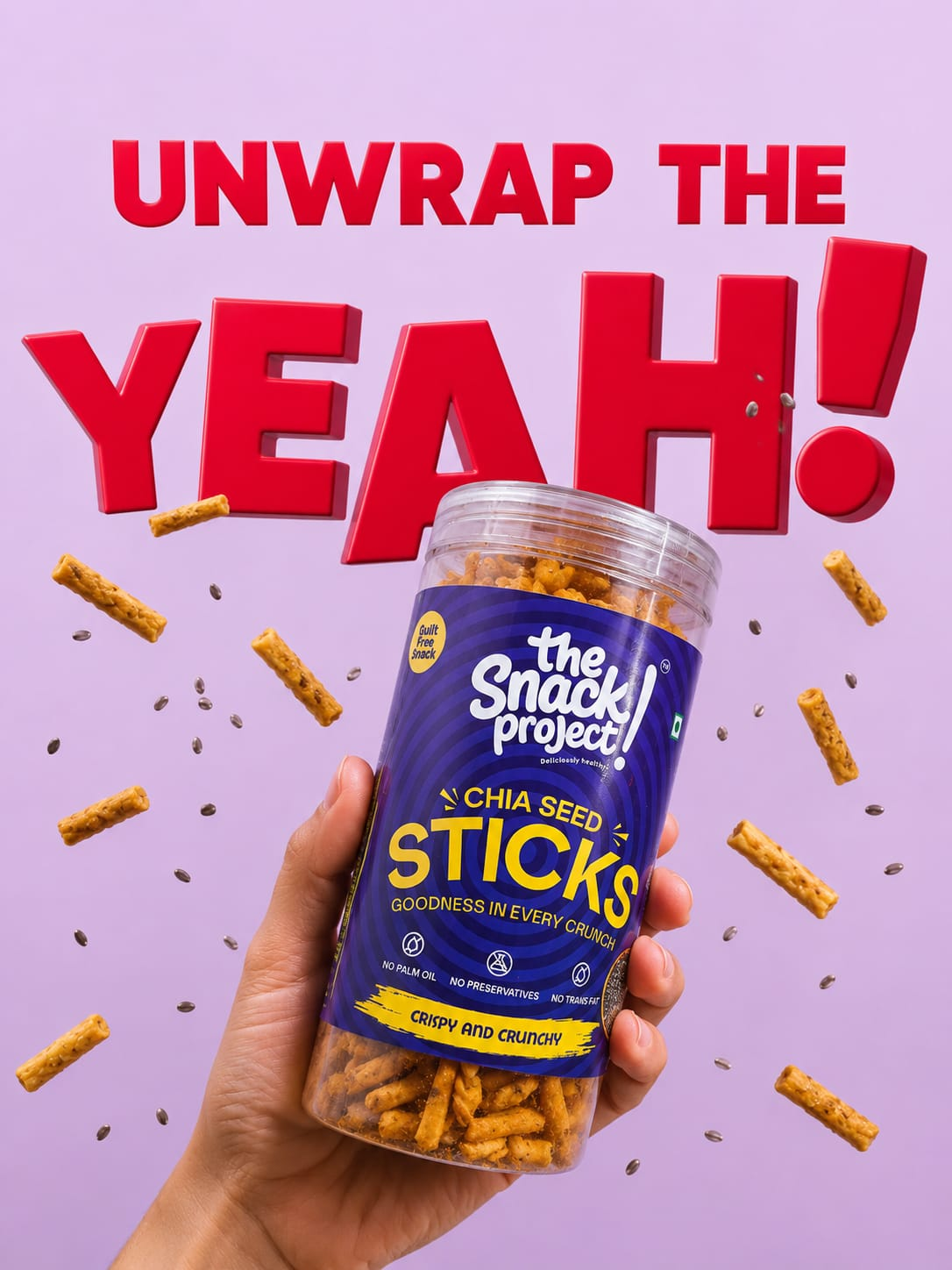 The Snack Project - Chia Seed Sticks Crispy and Crunchy - Gallery