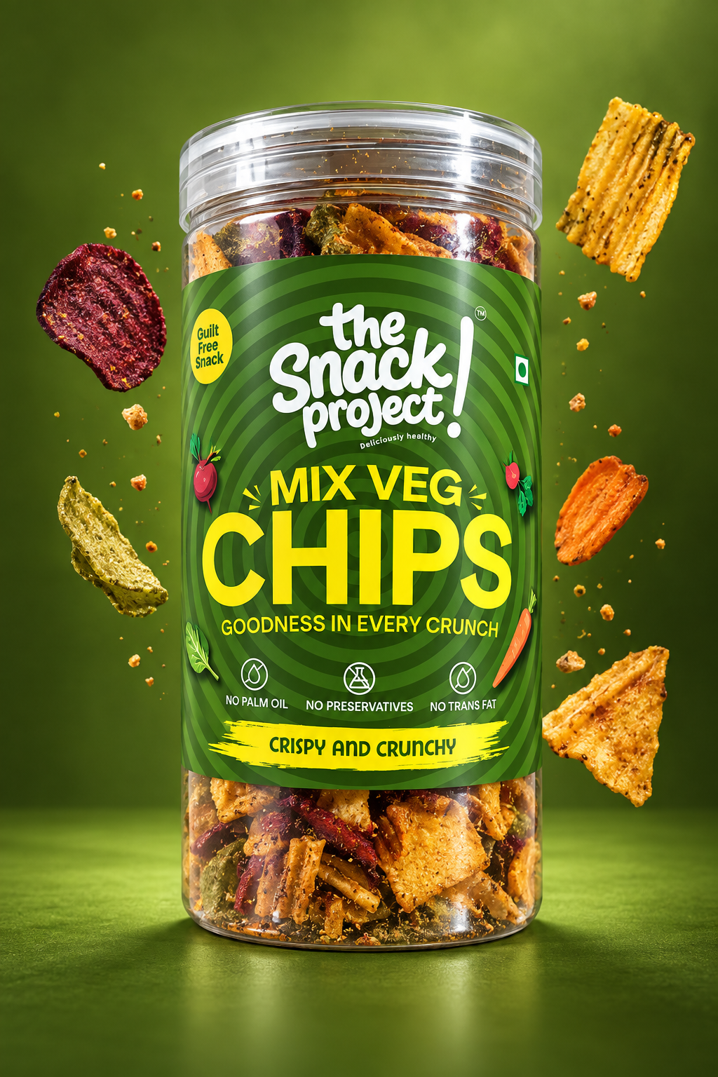 The Snack Project - Mix Veg Chips Crispy and Crunchy